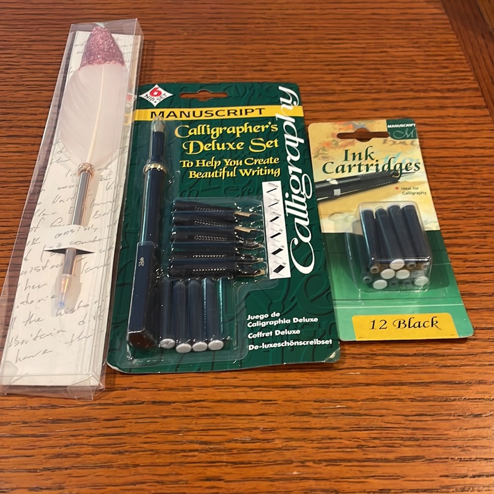 Calligraphy set complete with tips